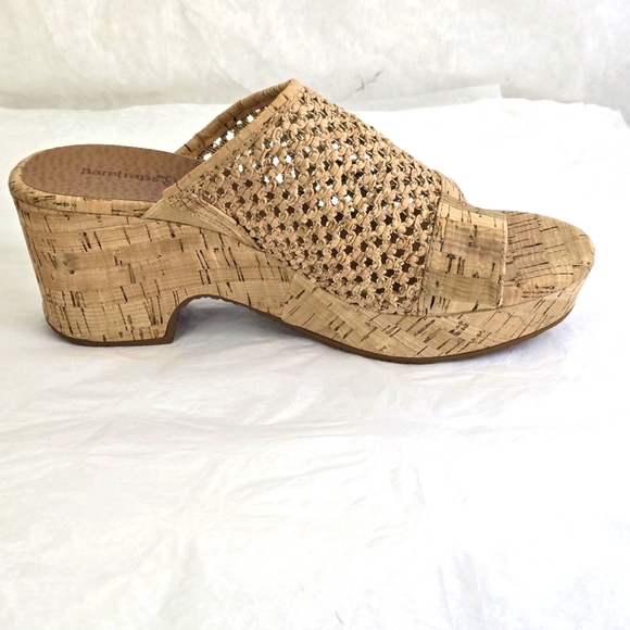 Baretraps Bethie Slide Wedge Cork wrapped Sandals Size 8 - Picture 4 of 8